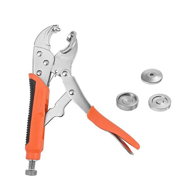 Metal Snap Pliers, Heavy-Duty Snap Fastener Tool Kit with 3 Dies Suitable  for Leather Snap Installation/Replacement. - AliExpress